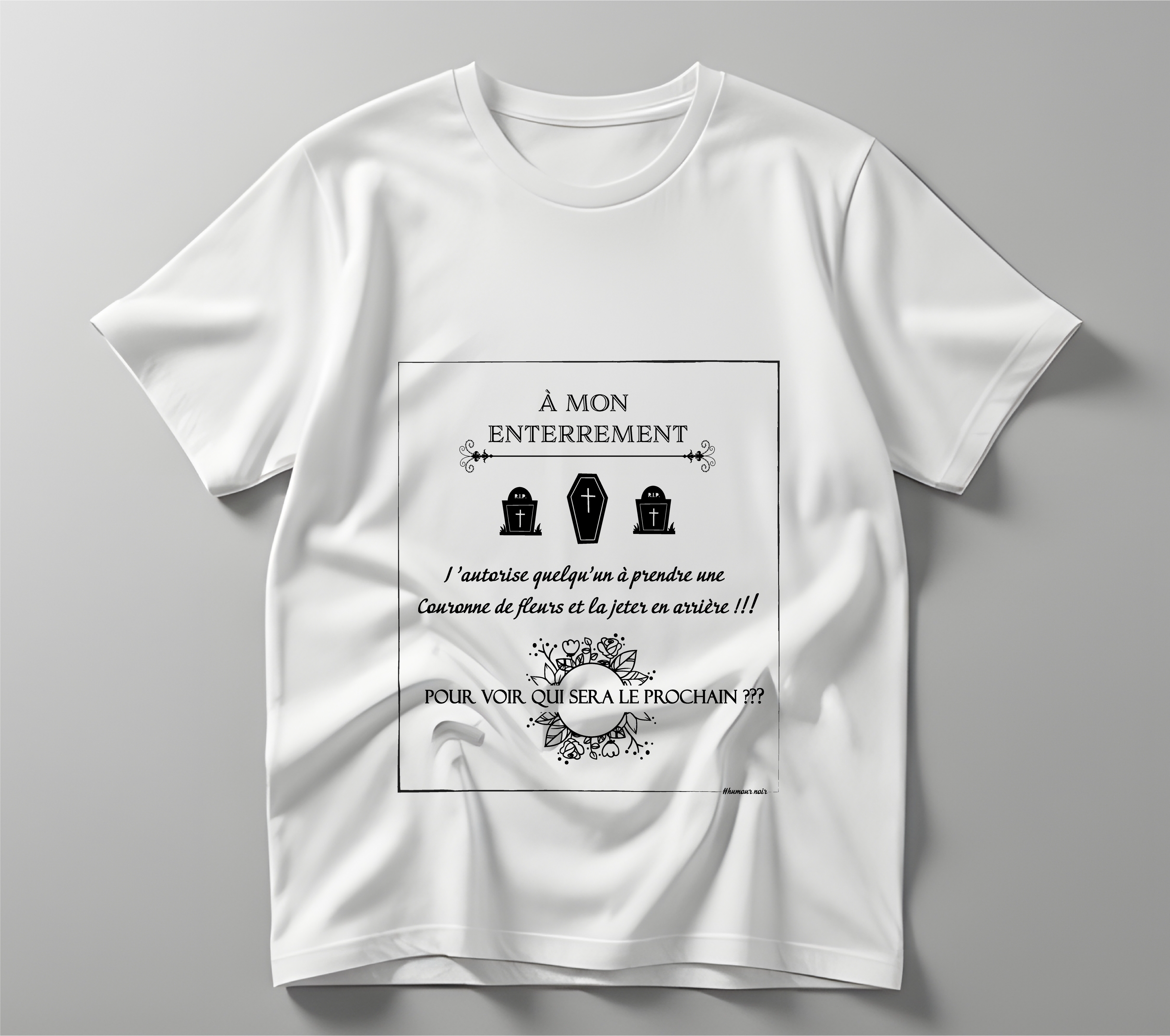 T-shirt manche courte  humour noir L'atelier