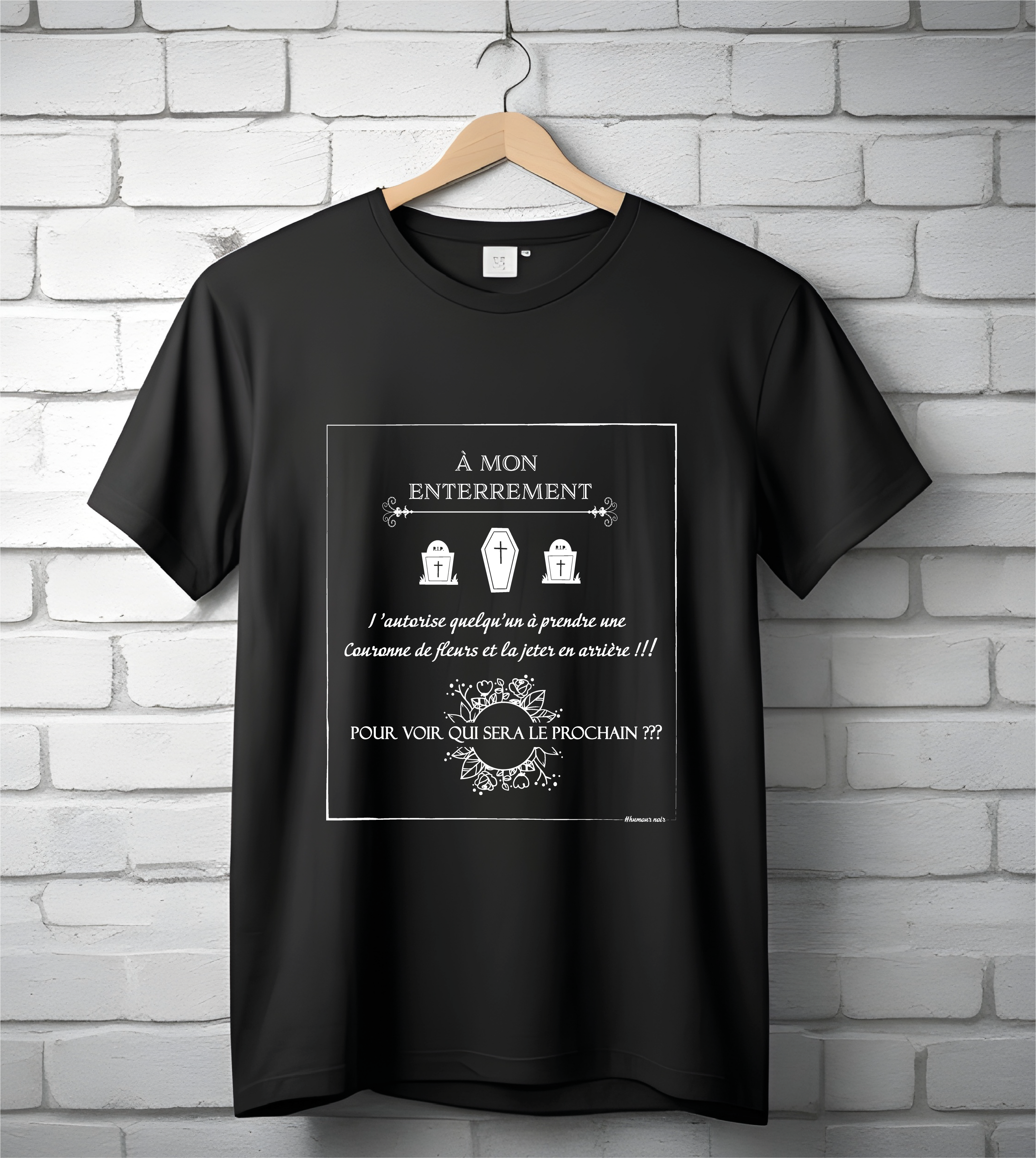 T-shirt manche courte  humour noir L'atelier