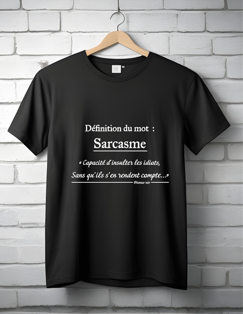 T-shirt manche courte humour noir sarcasme L'atelier