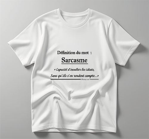 T-shirt manche courte humour noir sarcasme L'atelier